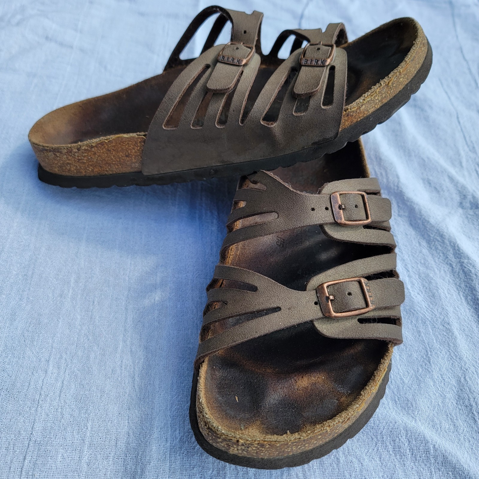 Birkenstock Granada Sandals Brown Leather Women’s 39 EU Narrow