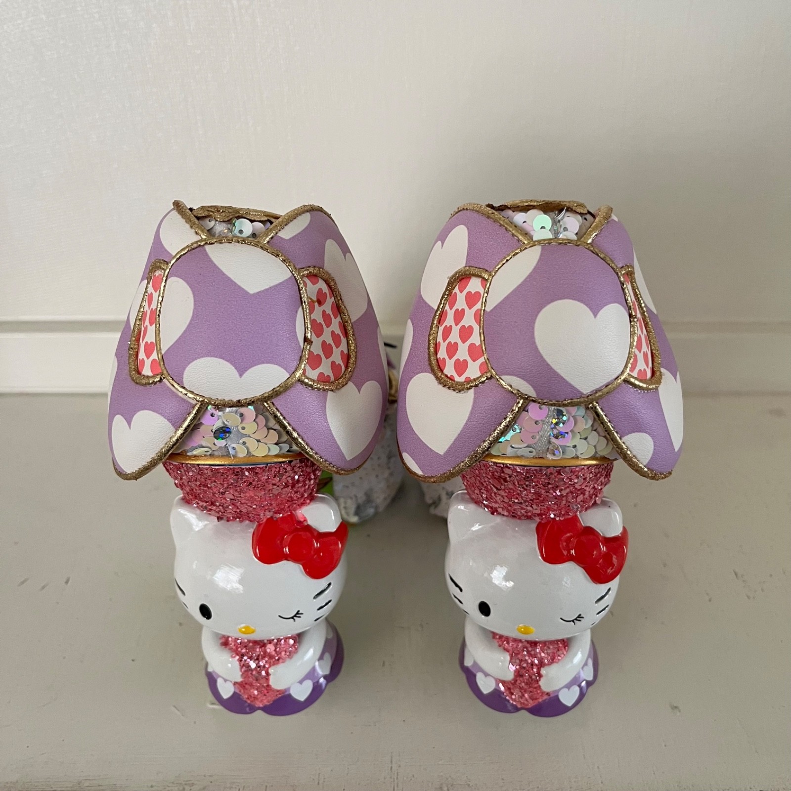 Irregular Choice Hello Kitty Star Of The Show Sequin Heels
