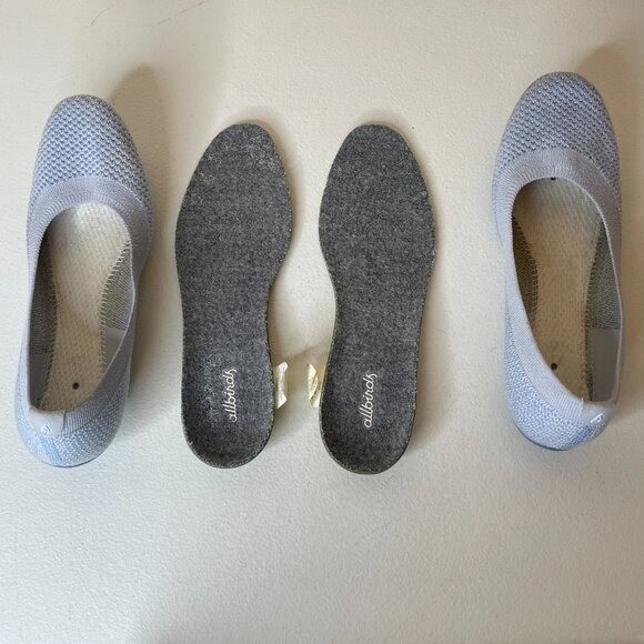 Allbirds Light Blue Whitecap Ballet Flats Tree Breezer Size 6.5