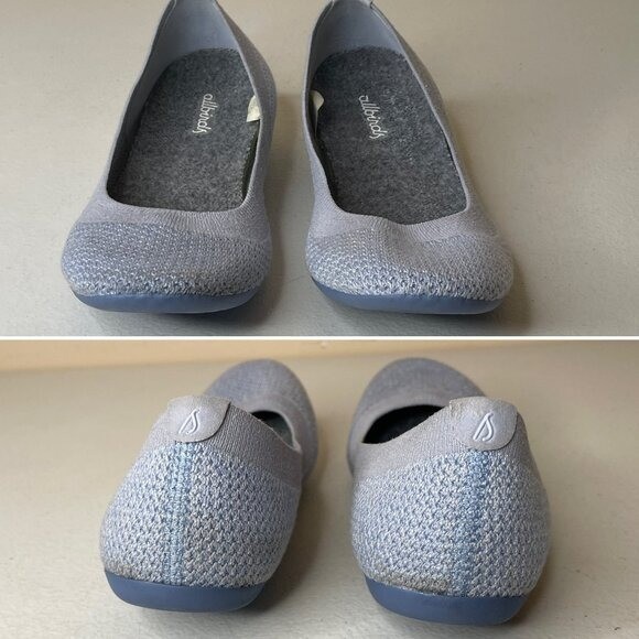Allbirds Light Blue Whitecap Ballet Flats Tree Breezer Size 6.5