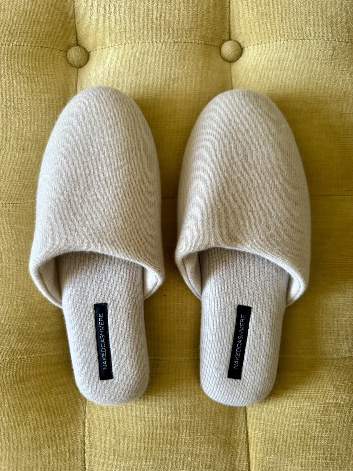 NWT NakedCashmere Naked Cashmere Mule Slippers * Sheepskin Grey * Large 9/10