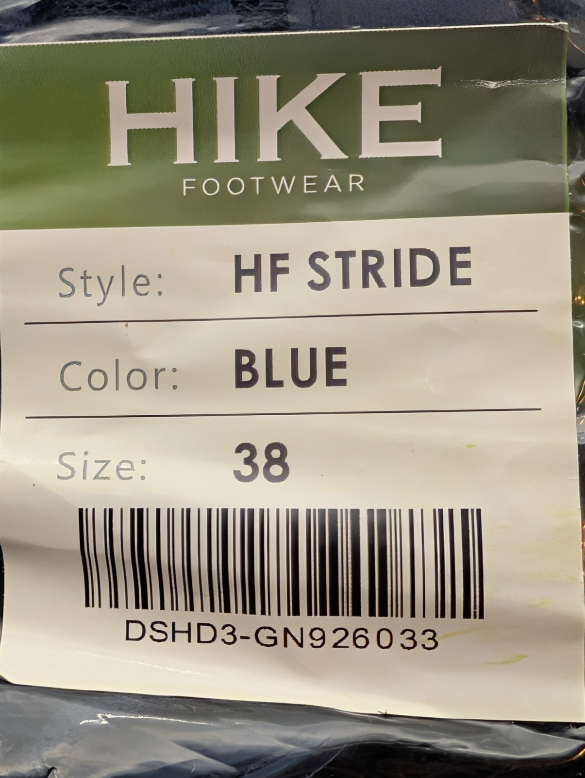 Hike Footwear HF Stride Womens 7.5 Mens 5.5 Blue Athletic Walking Sneakers