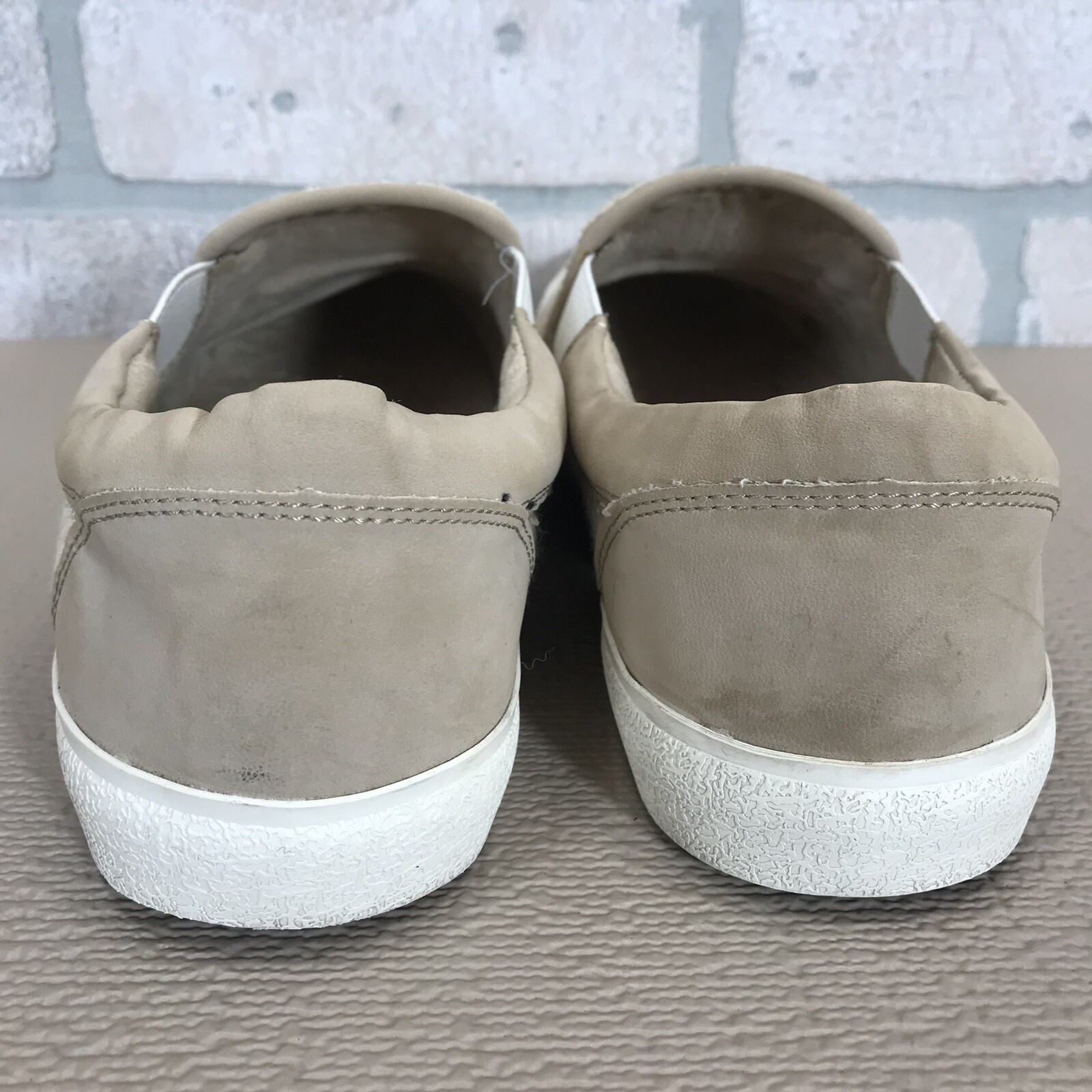 Lucky Brand Viah Slip On Sneakers Natural Combo Fisher Woven *See Pics & Descr*