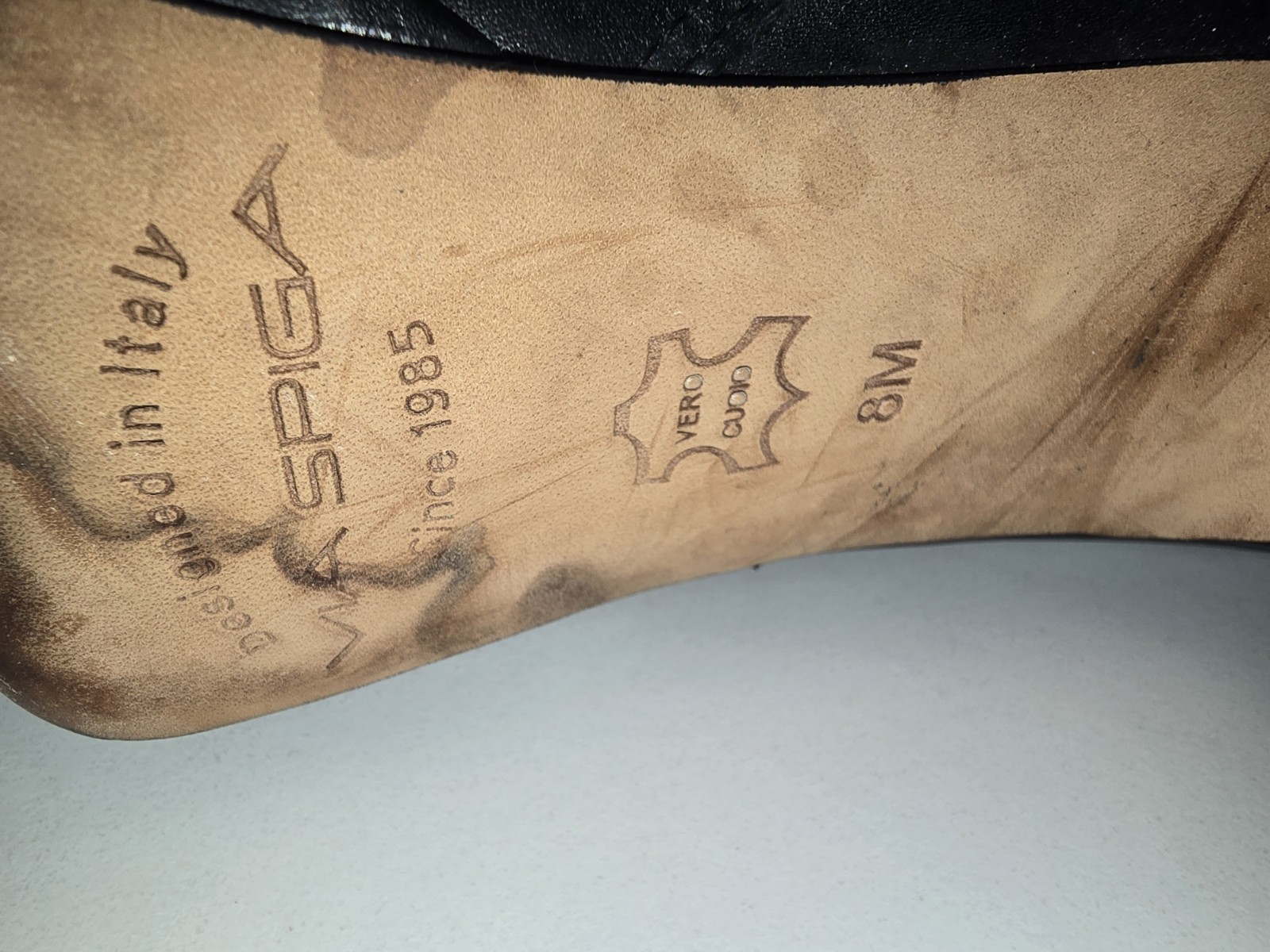 Via Spiga Black Leather Knee High Zip Boots Stiletto Round Toe Women’s 8M