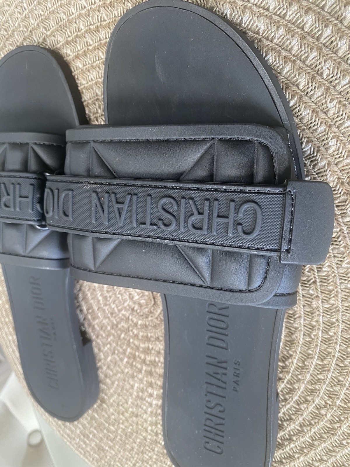CHRISTIAN DIOR Camouflage Dio(r) Evolution Slide Sandals – Women Size 7.5