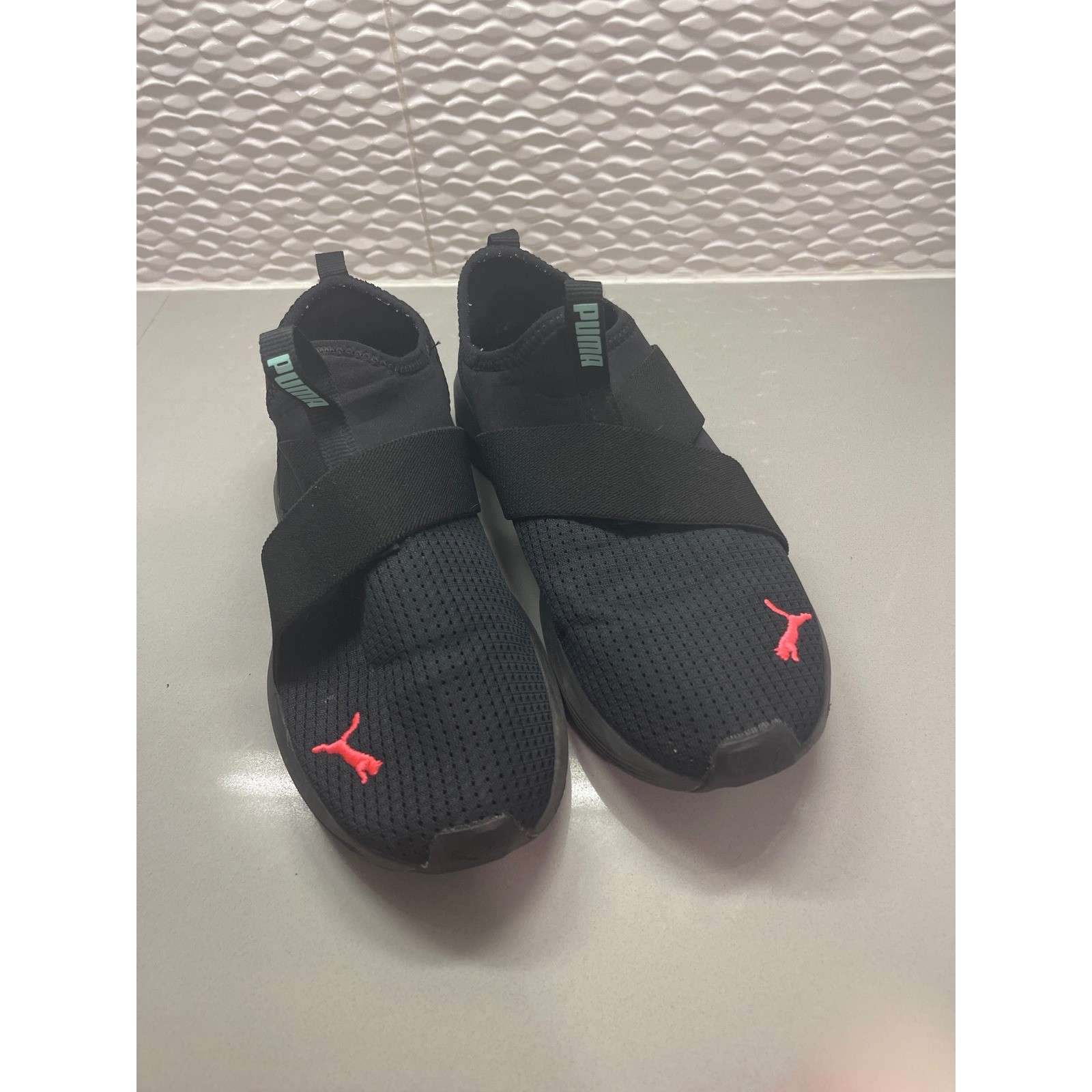 Puma Prowl Alt Mesh Womens Black Coral Slip On Training Sneakers Shoes