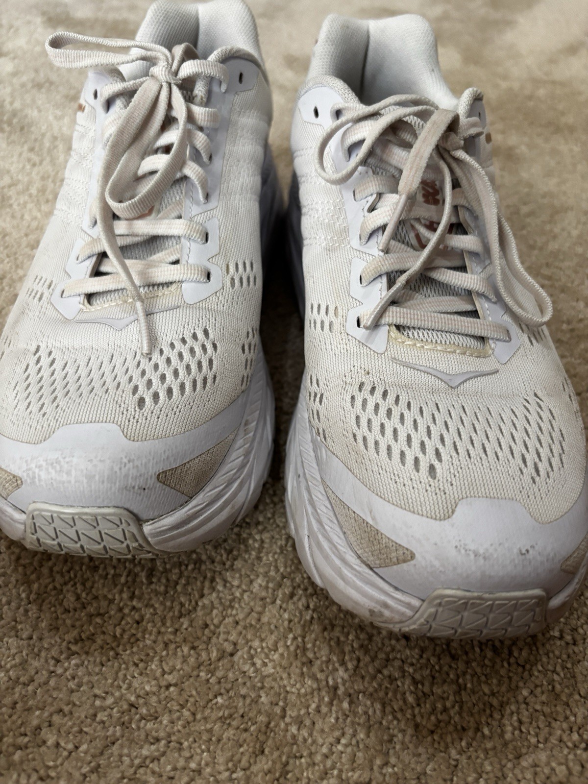 Hoka One One Women’s Clifton 6 White Running Shoes Size 8