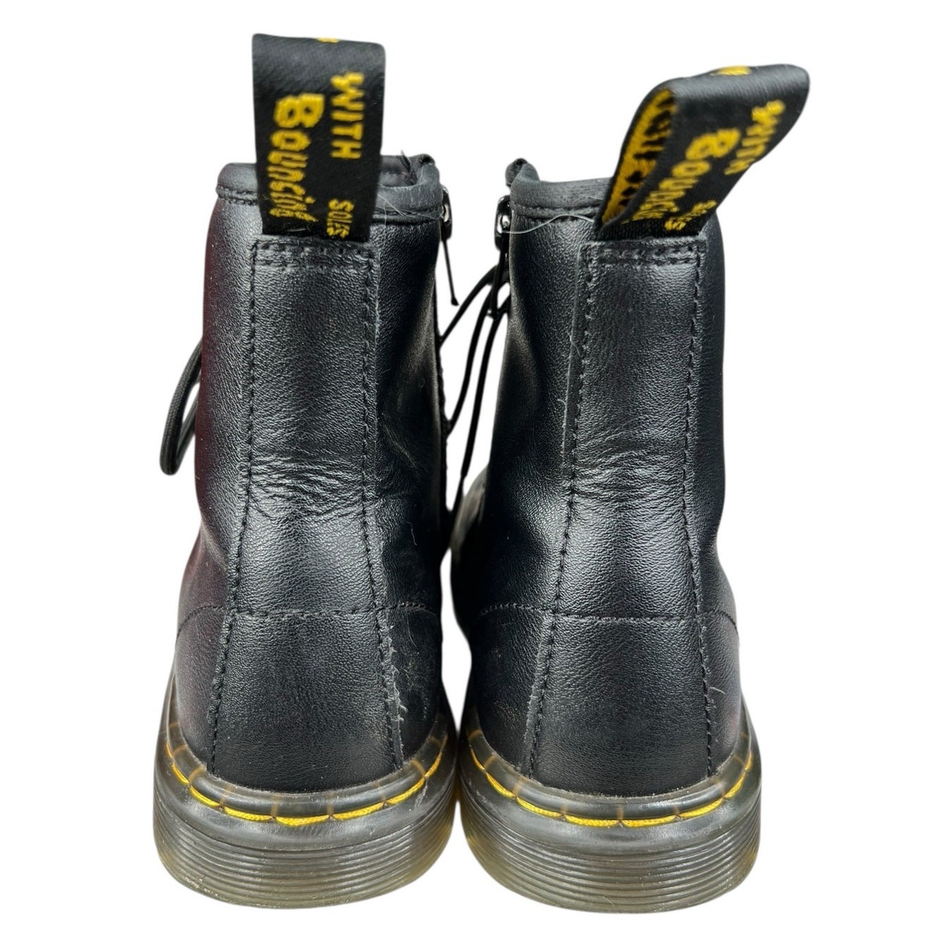 Dr. Martens Unisex Zavala J Black Lace Up Combat Boot Size M 4 W 5