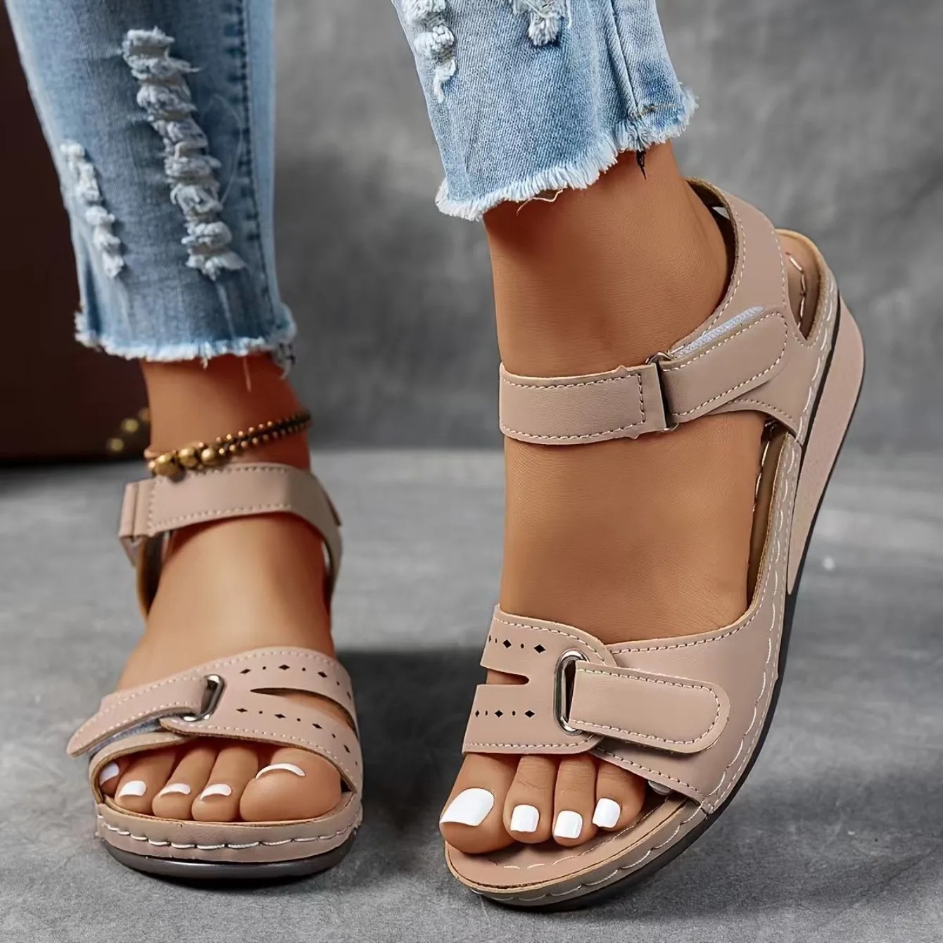 2026 NEW Women’s Orthopedic Wedge Sandals Soft Sole Comfort Summer Walking Shoes