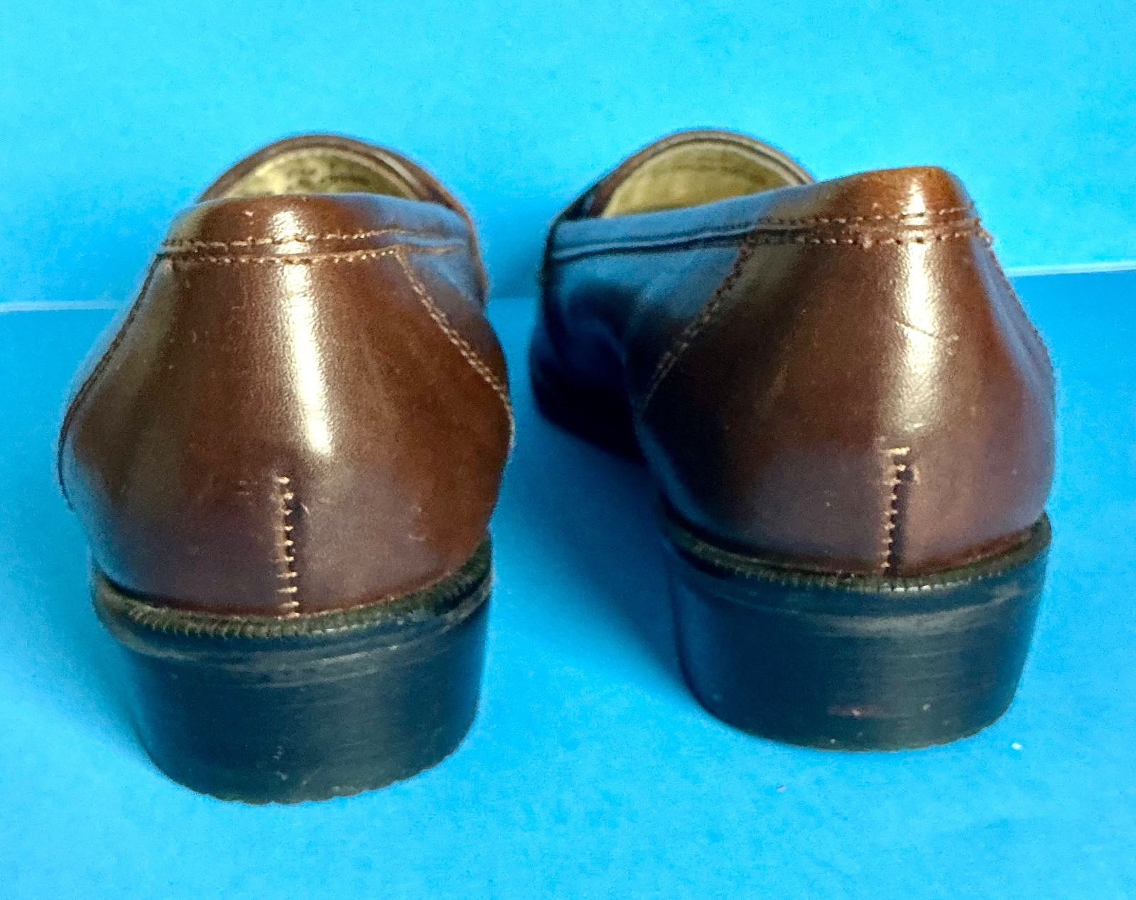 G.H. BASS & CO WOMEN BROWN SLIP ON DRESS SHOES 6 M