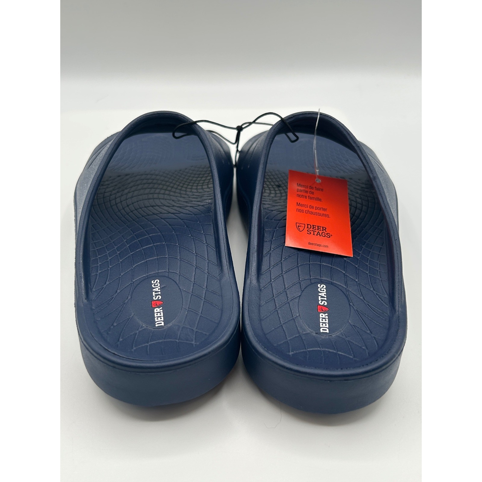 NEW Deer Stags Navy Blue Molded EVA Foam Slide Sandals Womens Size 8,EU:39