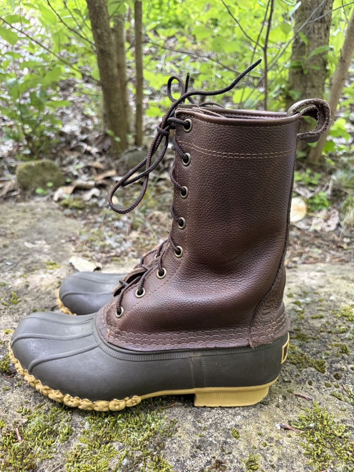 LL Bean Signature Maine Hunting Shoe Duck Boots Womens Size 6M Made In Maine