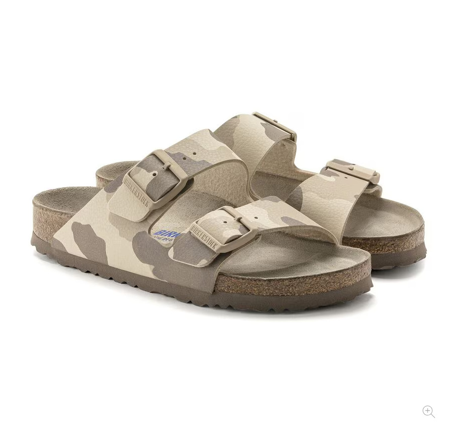 Birkenstock Arizona Soft Footbed Birko-Flor® sandal Desert Soil Gray/Taupe EU 37