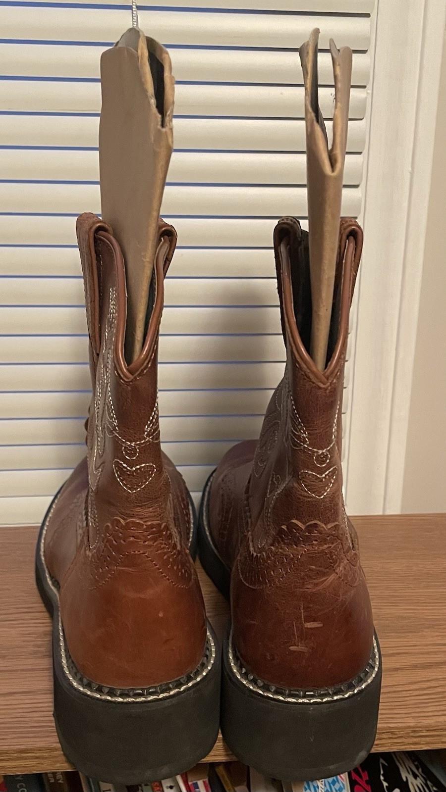 Ariat Womens Fatbaby Saddle Western Brown Leather Boots Size 9.5B #10000860