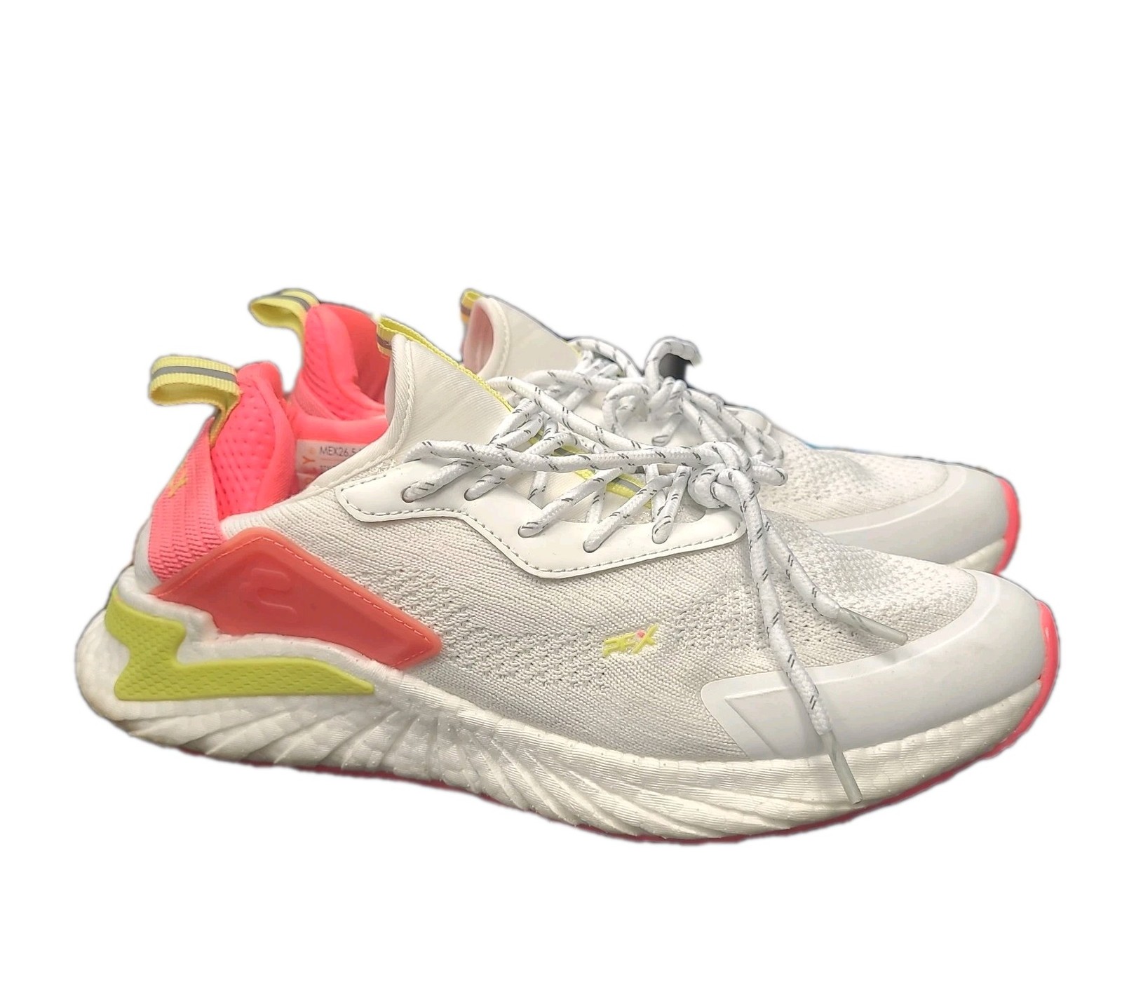 Charly Athletic Active Running Shoes White Pink Womens Size 9.5