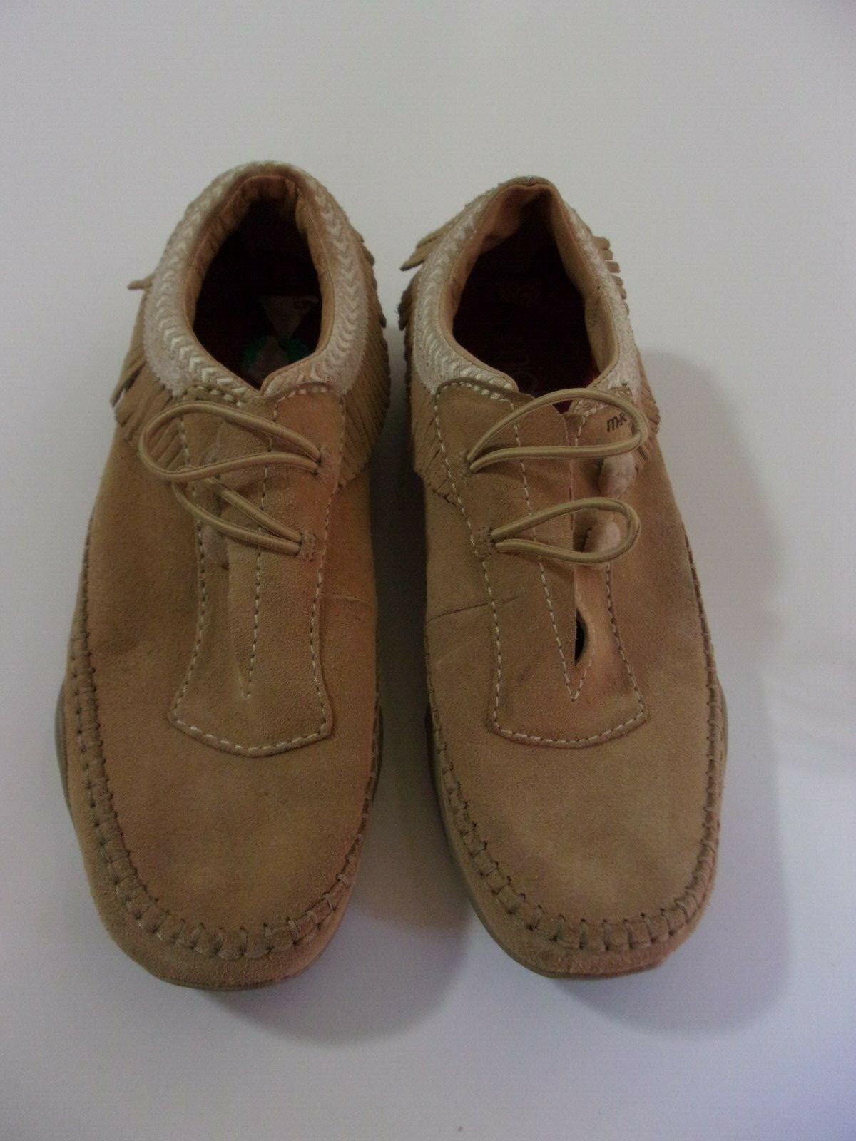 MICHELLE K Women’s Casual Suede Leather Walking Shoes SIZE 8M