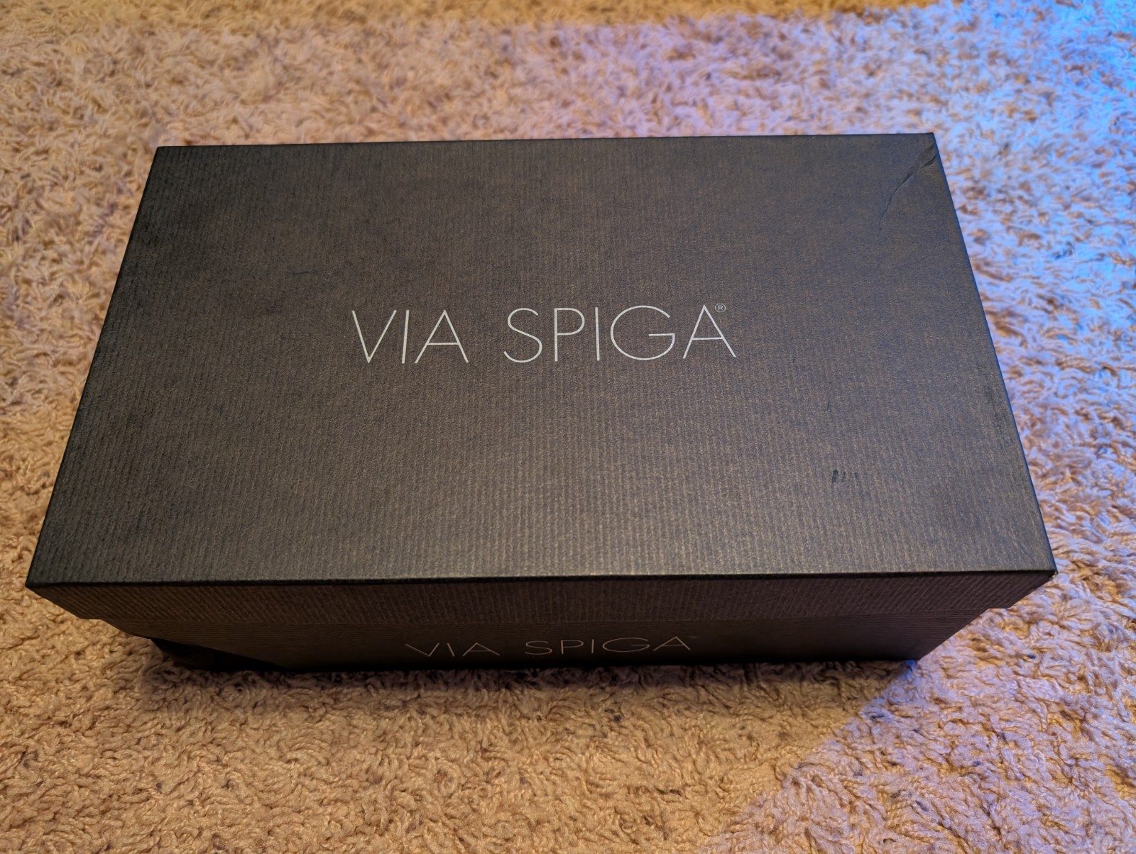 Via Spiga Black Leather Heels Sz 10 Shiny and Great Shape