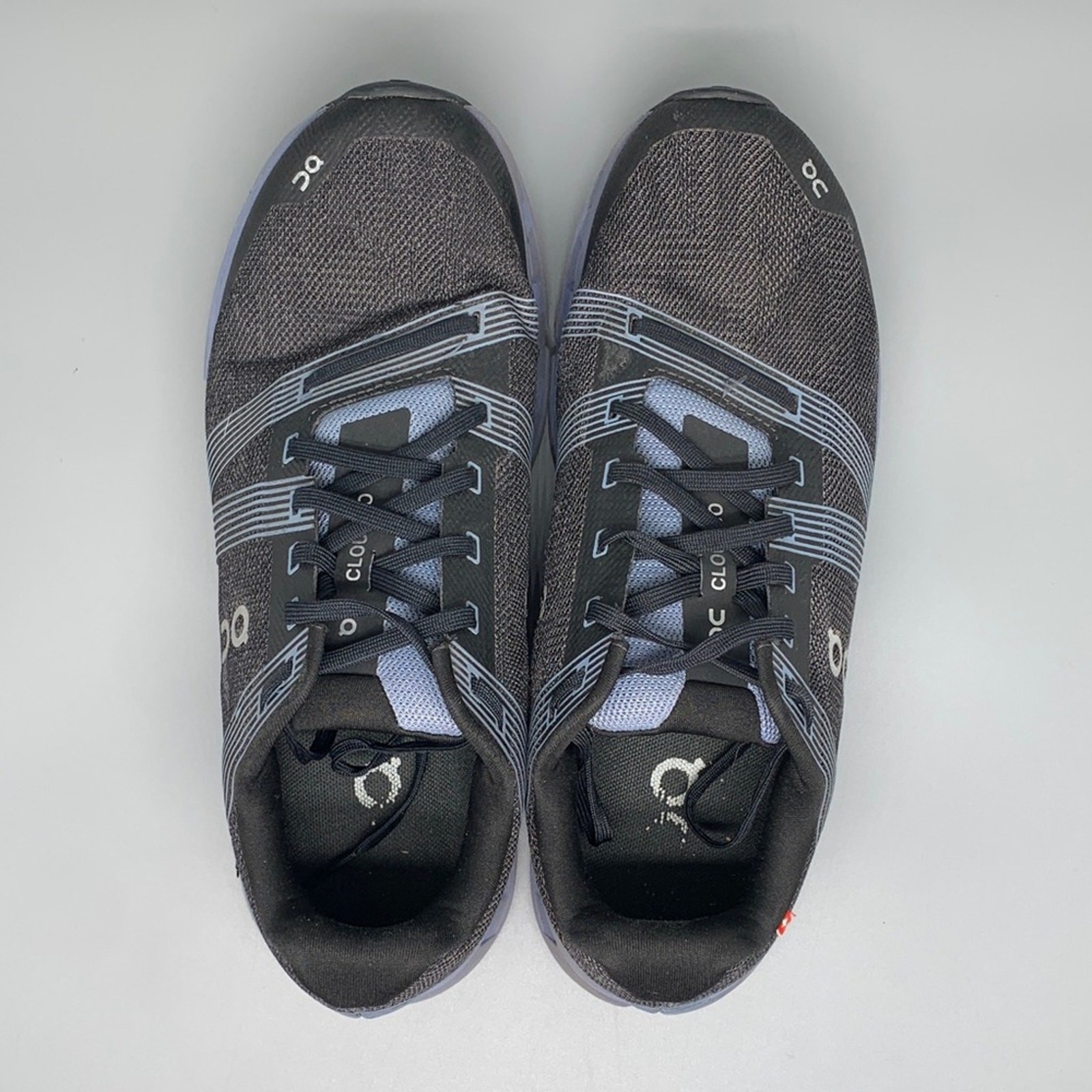 On Cloudgo Black/Blue-Gray Running Shoes Men’s Sz 8 Women’s Sz 9.5