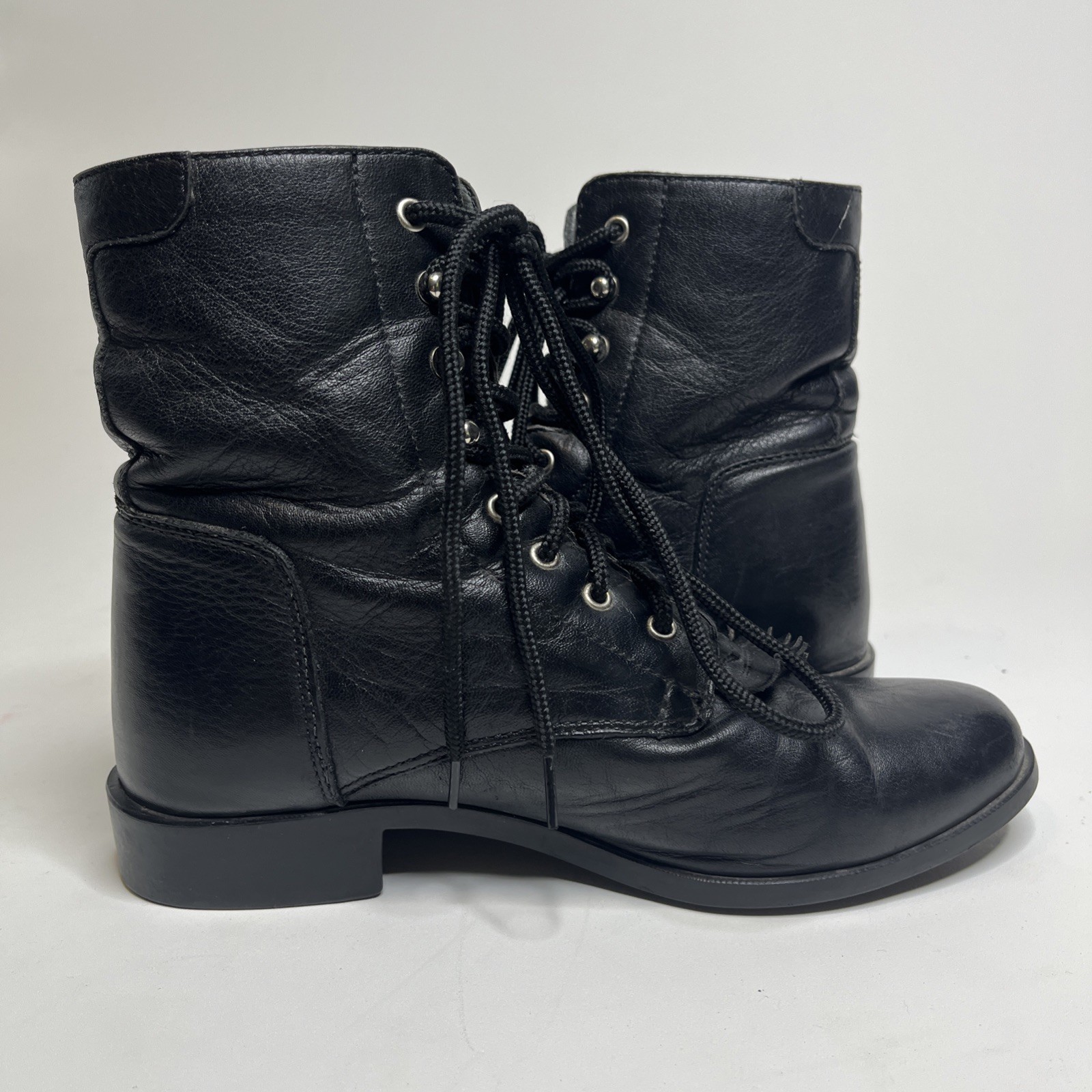Ariat A1 Competitor Boots Women’s 7 Black Leather ATS Kiltie Riding