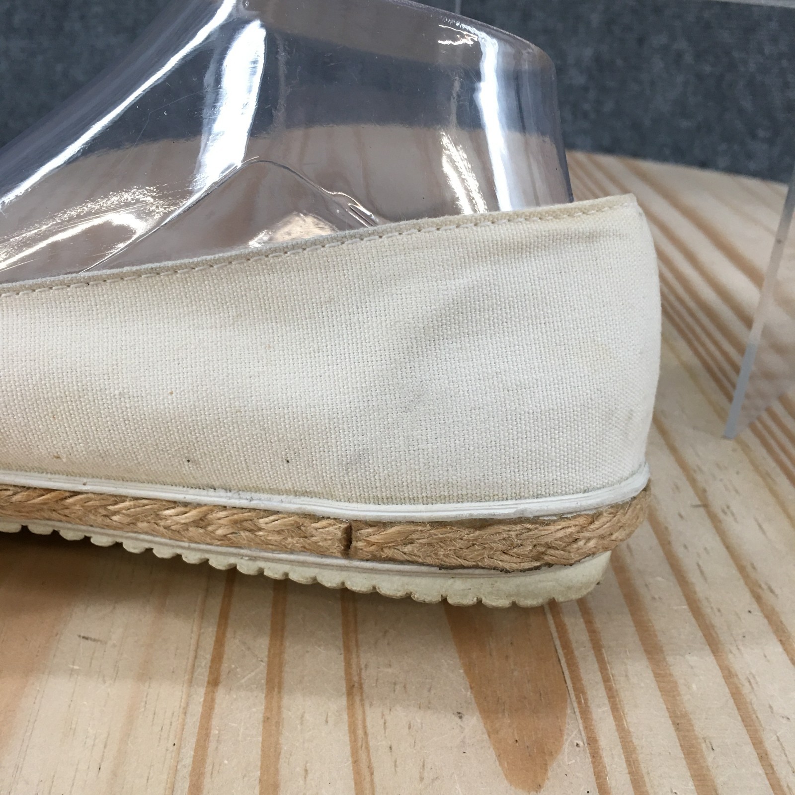 Grasshoppers Shoes Womens 8.5 M Casual Slip On Espadrille Loafer Flats White