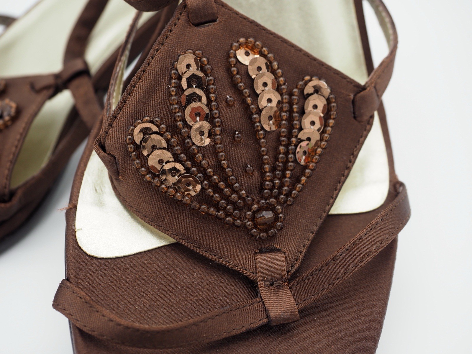 Vintage Tango Sandals CARLOS by Carlos Santana Brown Strappy Square Toe 10M