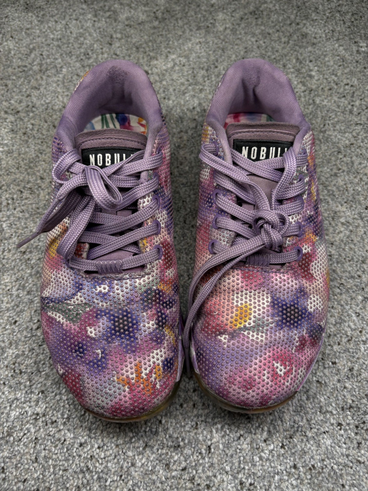 NOBULL Women’s Size 8 Floral/Tie Dye Cross Training Sneakers No Box Used Good
