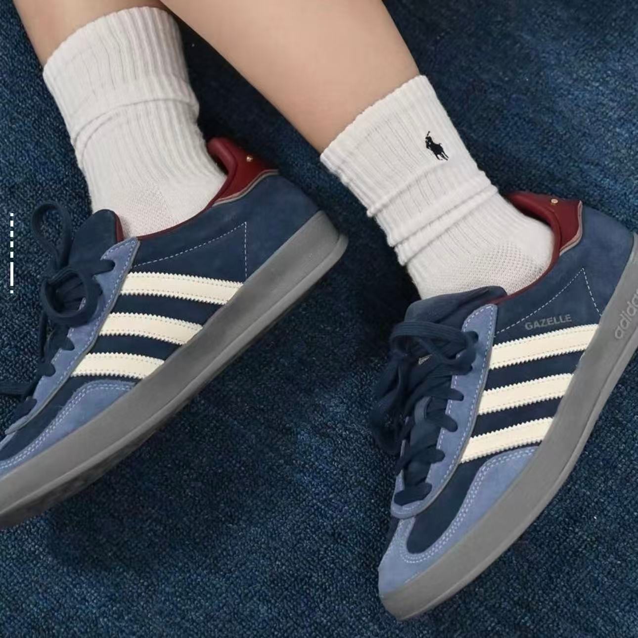Adidas Gazelle Indoor Crew Navy Burgundy ID1008