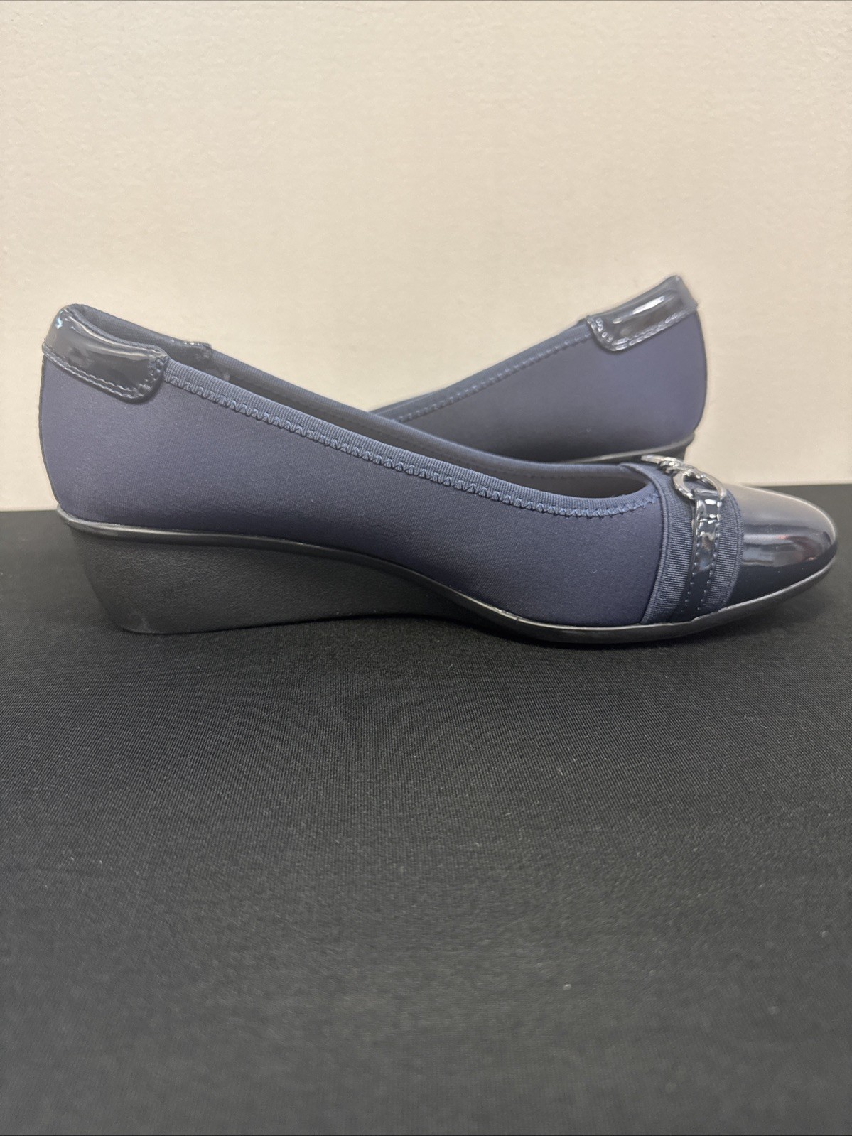 Lauren Blakwell Womens Wedge Shoes Size 9 M Blue