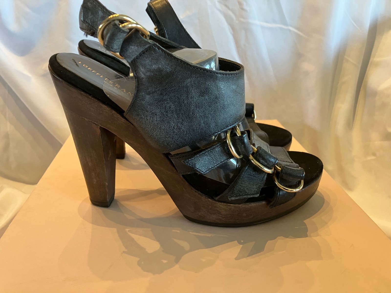 LOEFFLER RANDALL High Heel Shoes Size 7 B Black (Also Available in Natural) Box