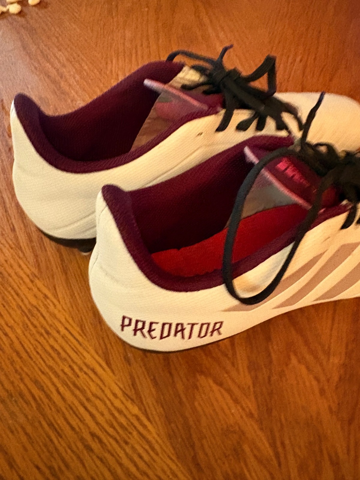 Adidas Predator 18.3 FG Womens Soccer Cleats SZ 7.5 Vapour Grey Metallic Maroon