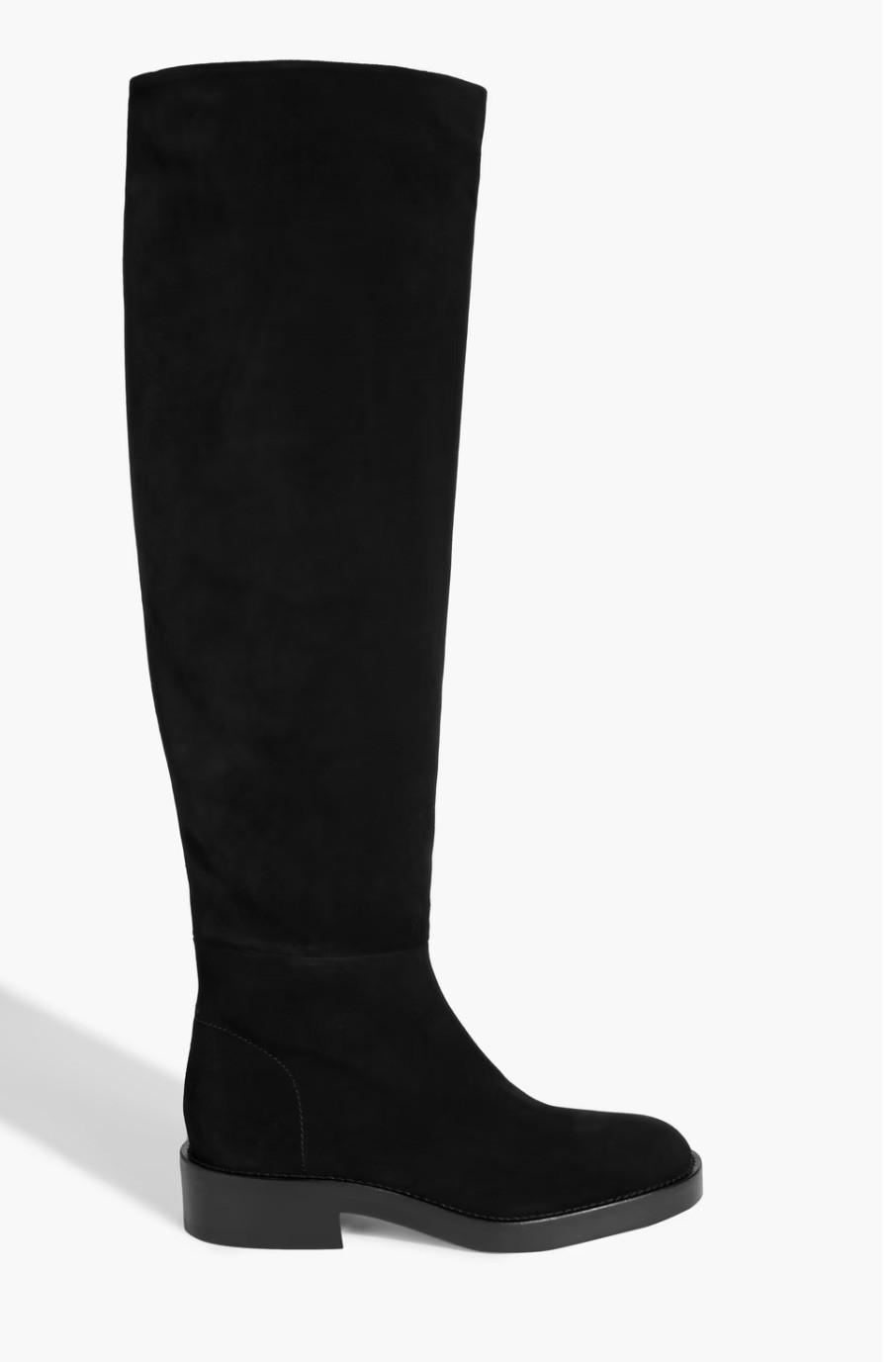 CO Los Angeles Suede Over-the-Knee Slouch Boots 20mm Italy 100% Leather Sz37 NWT