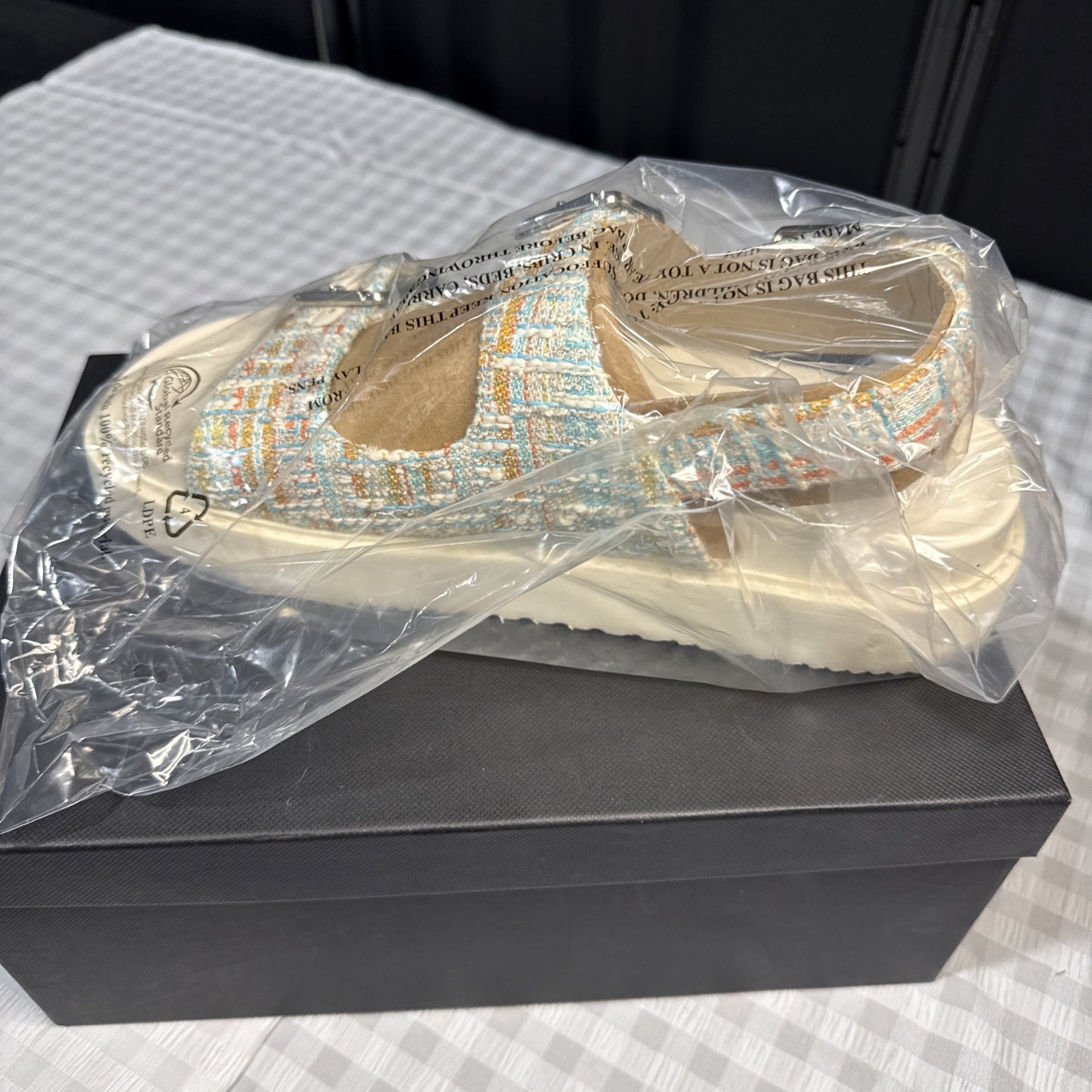 Marc Fisher mIAGENDA 3, Blue 420 Platform Wedge Sandal, Women’s Shoe Size 10 New
