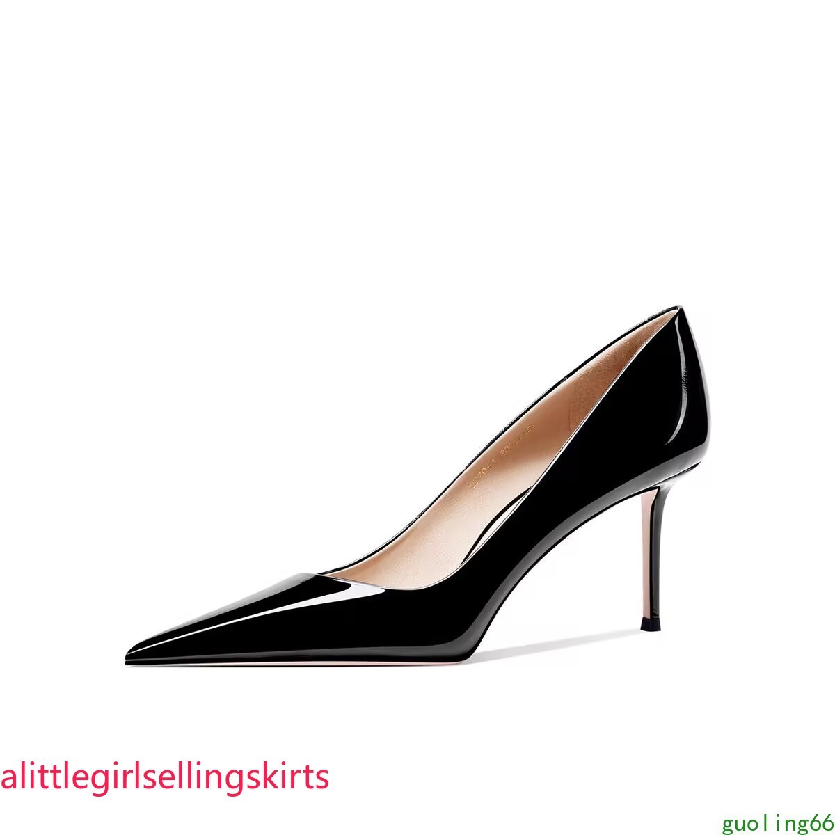 Women’s Patent Leather Pointed Stiletto High Heel Slip on Formal Dress Shoes
