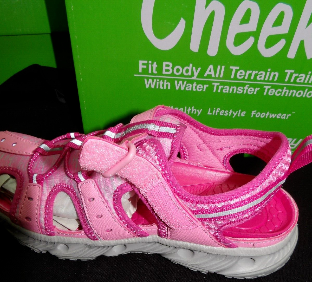 Cheeks Tony Little NEW Size 6M All Terrain Trainer Shoe Pink Lightweight Slide