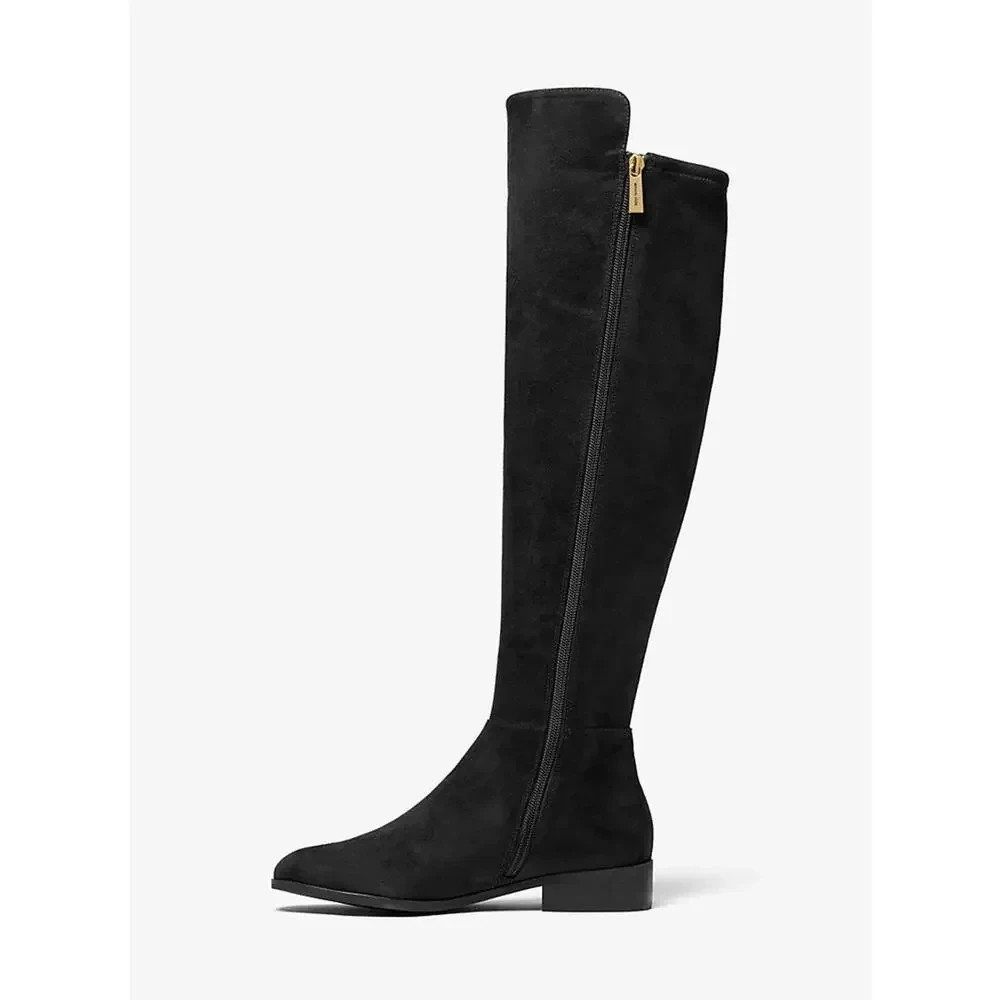 Michael Kors MK Bromley Black Suede Knee High Boots US 5.5 EU 35.5