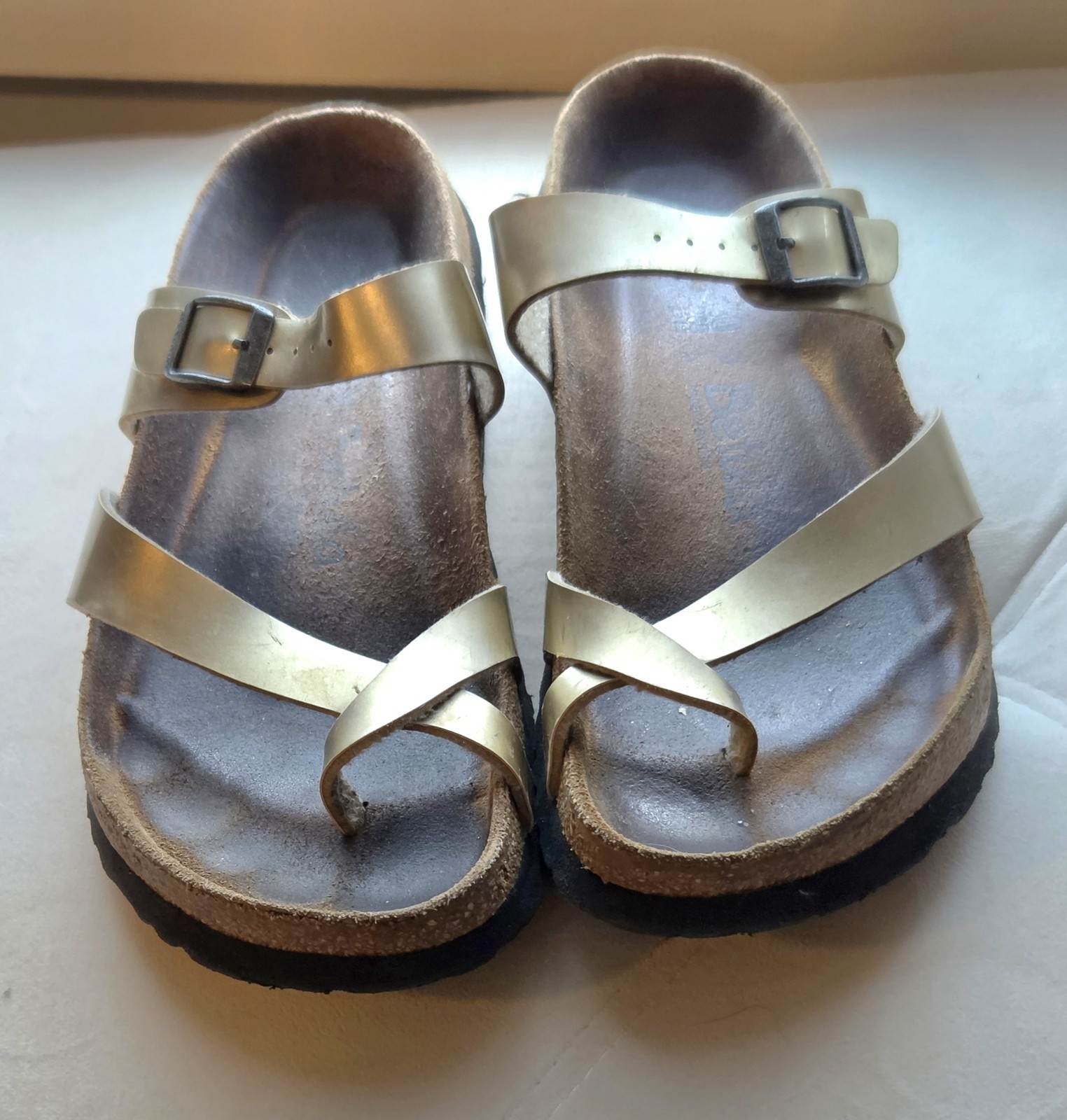 Betula By Birkenstock Mayari Sandals Metallic Gold Strappy Sandals Size 10
