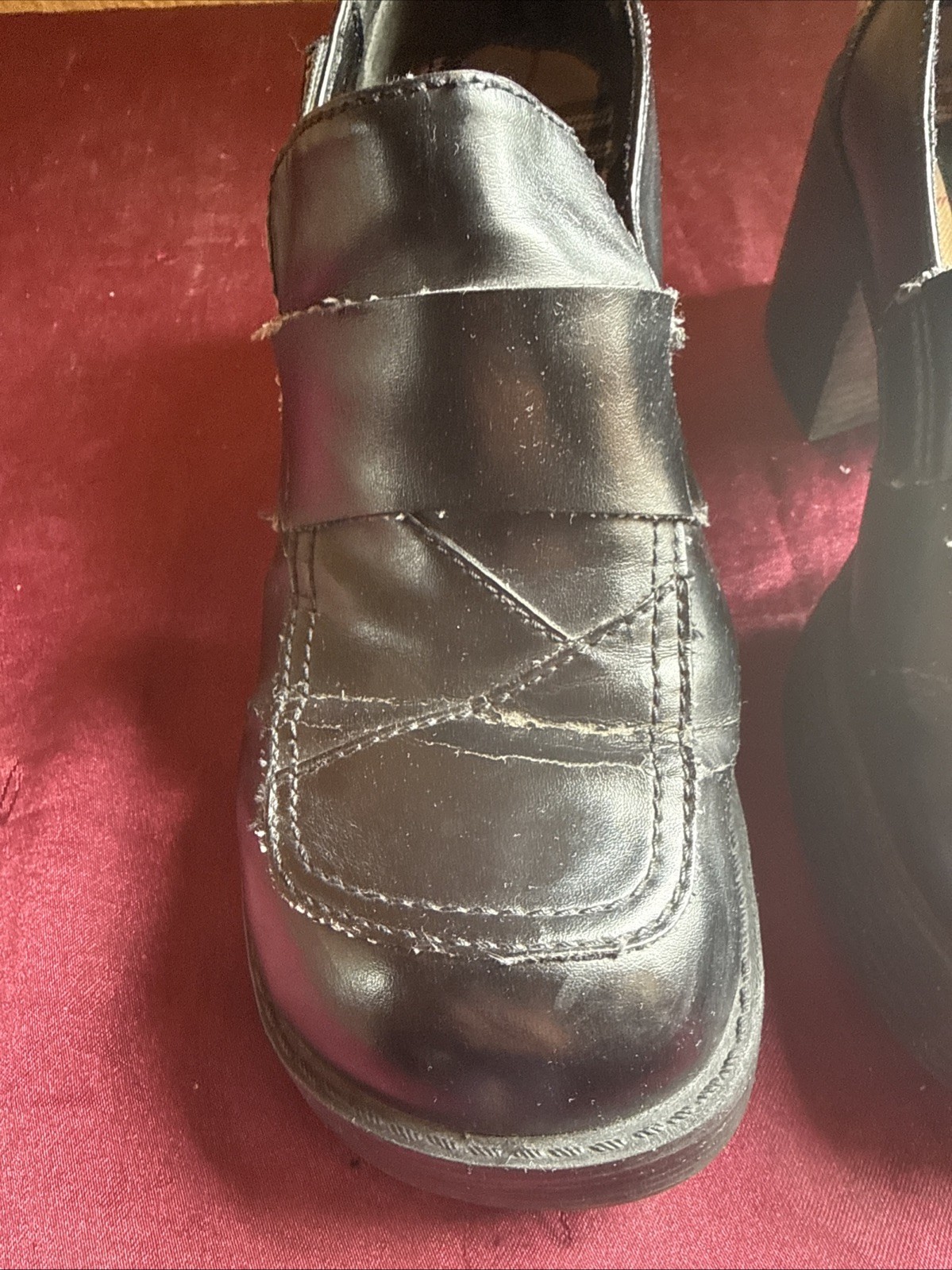 Mudd Chunky Y2K VTG Black Heel Loafer Preppy Platform Shoes 6