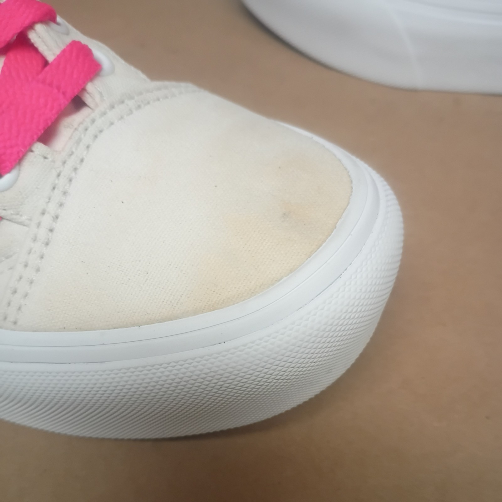 VANS Old Skool Platform Chunky Sole Off White Sneakers Women’s Size 5 Men 3.5