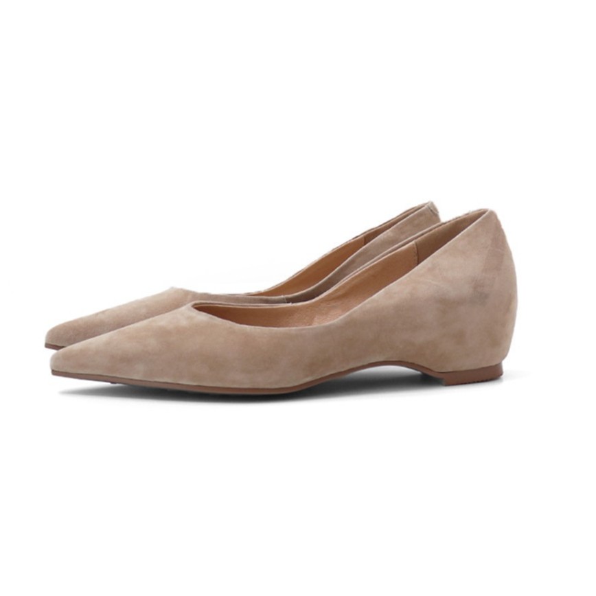 Women’s Pointed Toe Flat Shoes Patent Suede Hidden Heel Office Lady Pumps Casual