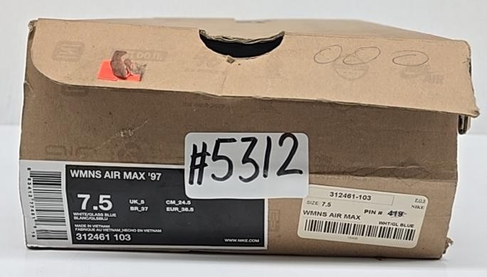 Nike Air Max 97 921733-100 White Sneakers Women’s Size 7.5 – Leather Mesh Shoes