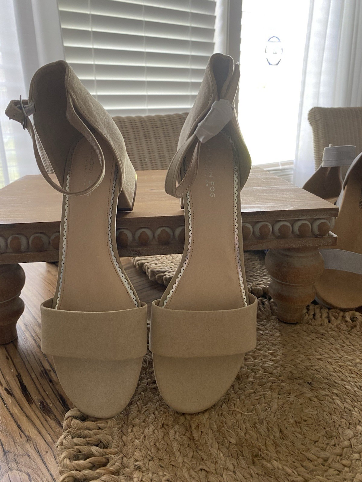 WOMENS London Fog LFW-NIKKI BEIGE NUDE DRESS SHOES heel Size 8 M US (#00r)