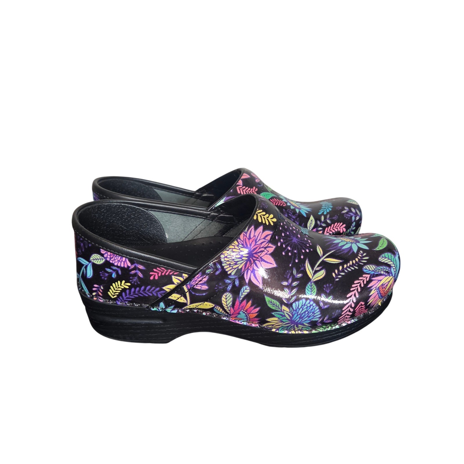 Dansko Professional Floral Garden Clogs Women’s EU 39/US 9 Nurse Comfort Shoes