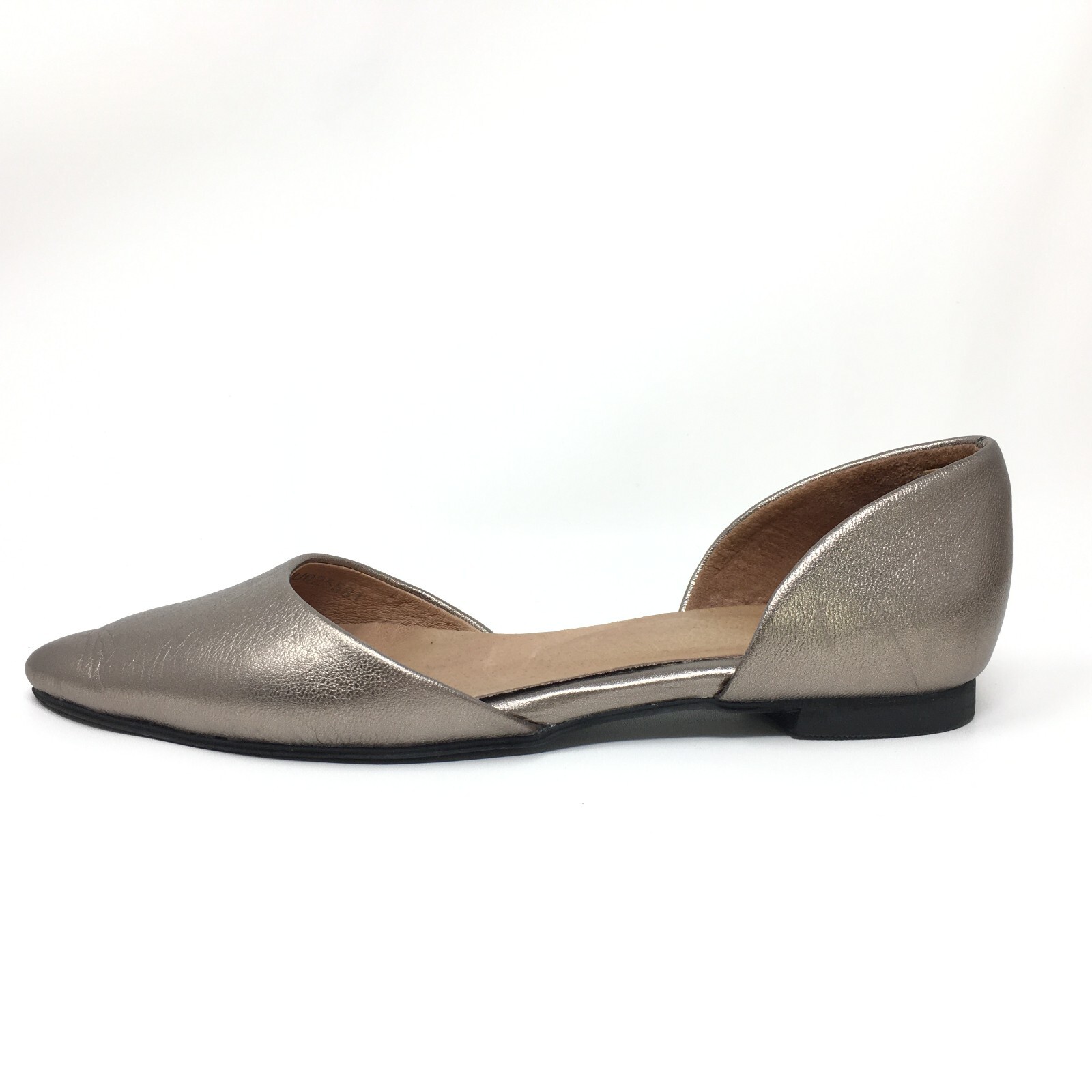 J Jill Ida D’Orsay Flats Loafers Shoes Womens Size 6 Gold Leather Slip On