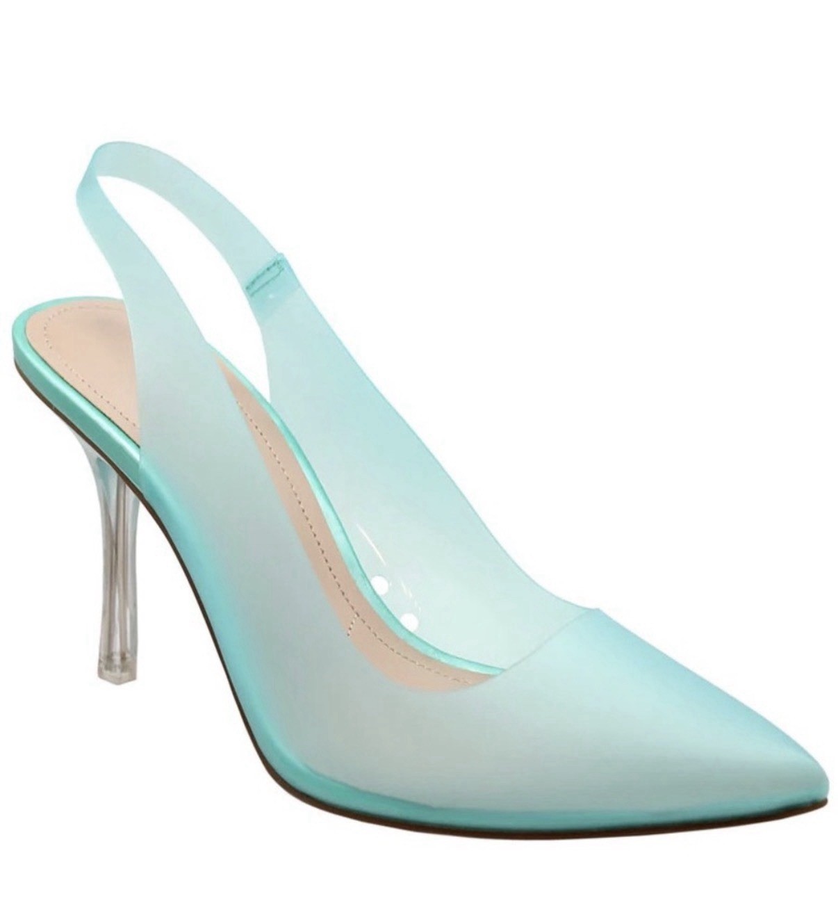 New In Box Charles By Charles David Aqua Pointed Impower Slingback Pump 8.5