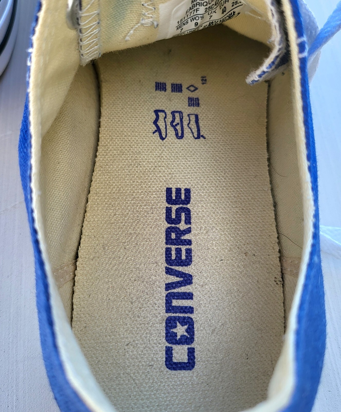 Converse Unisex Adults CTAS OX Sneakers Blue 151177F Low Top Lace Up M7 W9