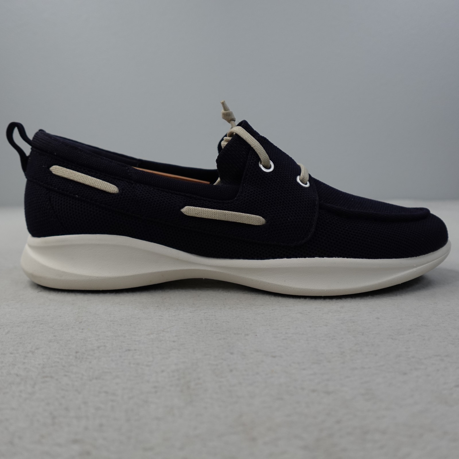 VIVAIA Ida Shoes Womens 10.5 Navy Ivory Knit Boat Loafers Comfort EU 41.5