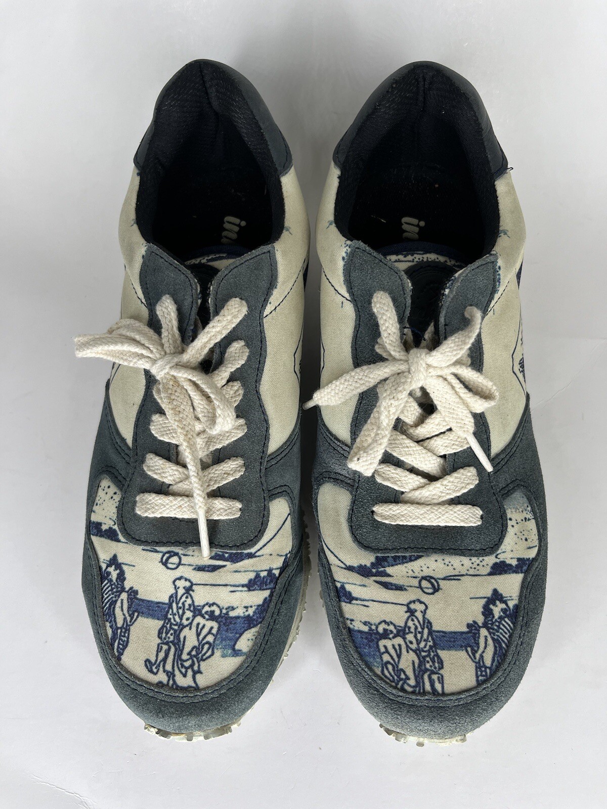 Inkkas Shoes Sneakers Women Size 9 Leather/polyester Lace Up Casual Athletic