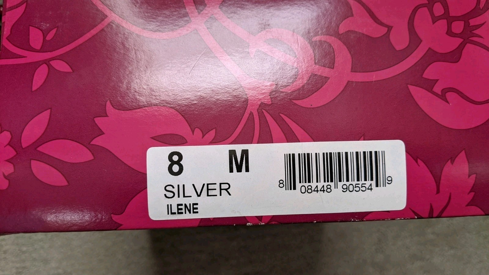 LULU TOWNSEND OPEN TOE HIGH HEEL–SILVER «ILENE»–SIZE 8M