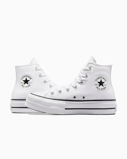 converse us 10.5 560846C ctas lift hi white/black/white