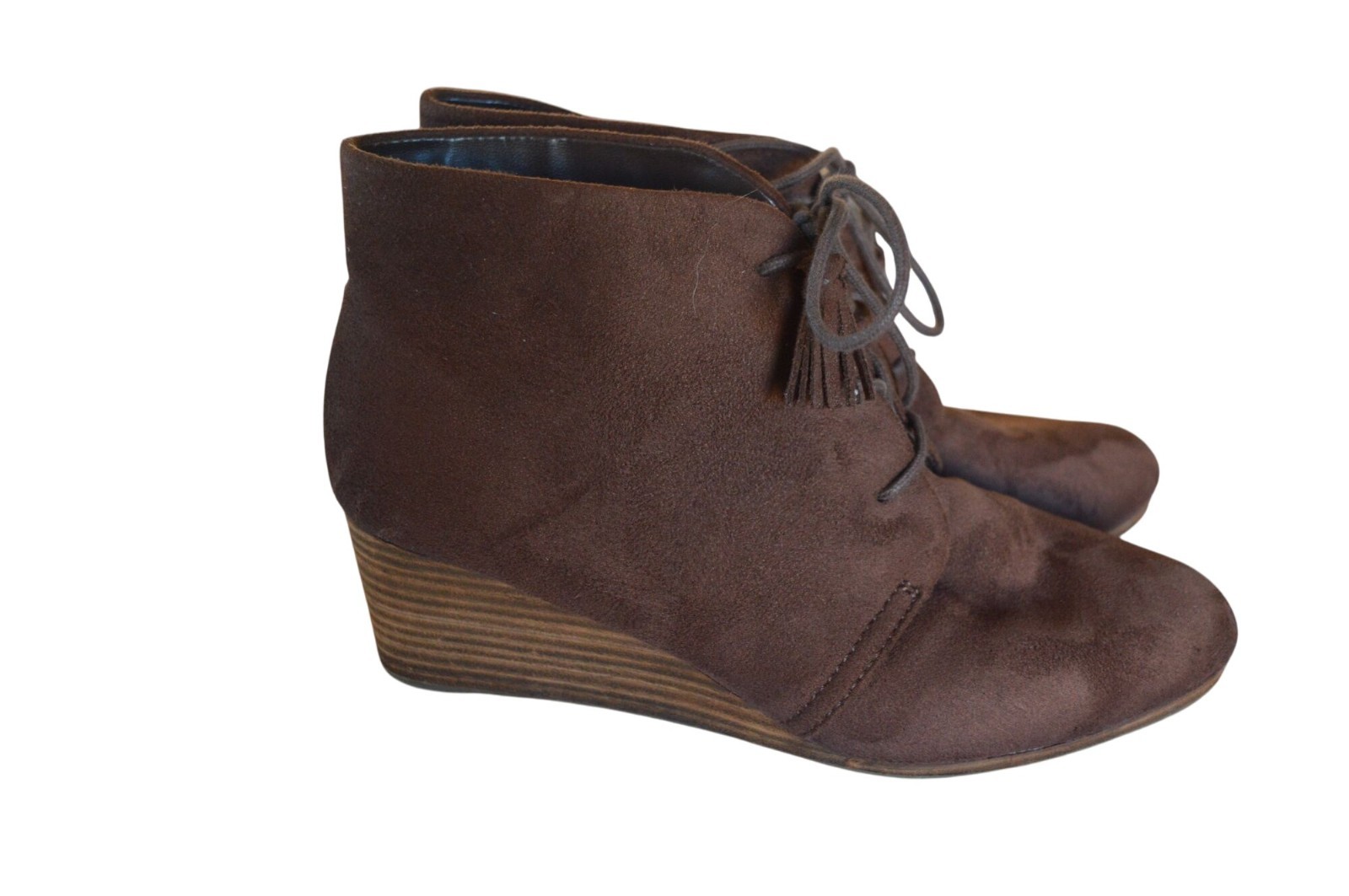 Dr. Scholl’s Women’s Dakota Wedge Boot Stucco Size 9M Brown Bohemian Fall Casual